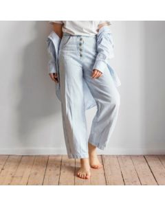Cotton Straight Pants