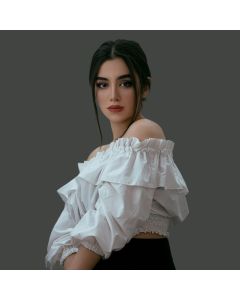 Cropped Linen Blouse