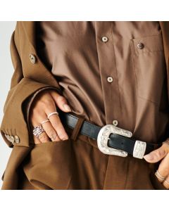 Minimal Metal Buckle Belt