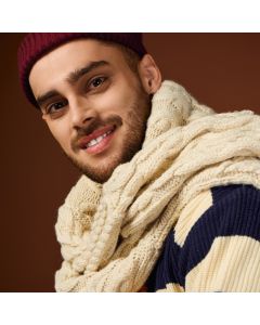 Textured Knit Scarf