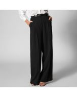 Wide-Leg Crepe Trousers